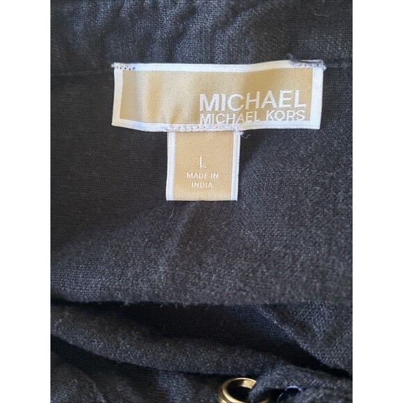 Michael Kors Sleeveless Linen Top Lace Up Grommets Whimsigoth Steampunk SzLarge - Picture 5 of 5